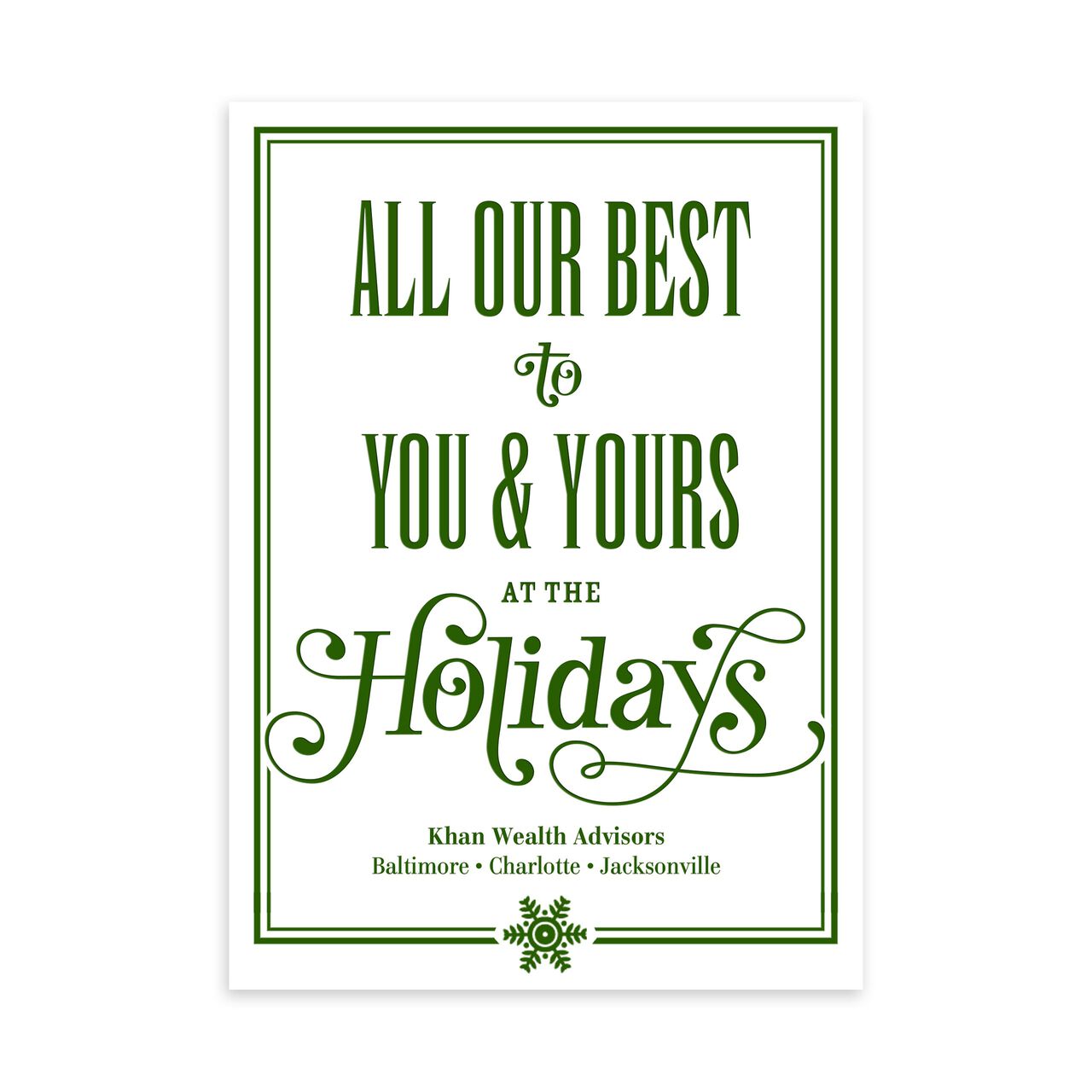 Our Best to You Customizable Holiday Card image number 0